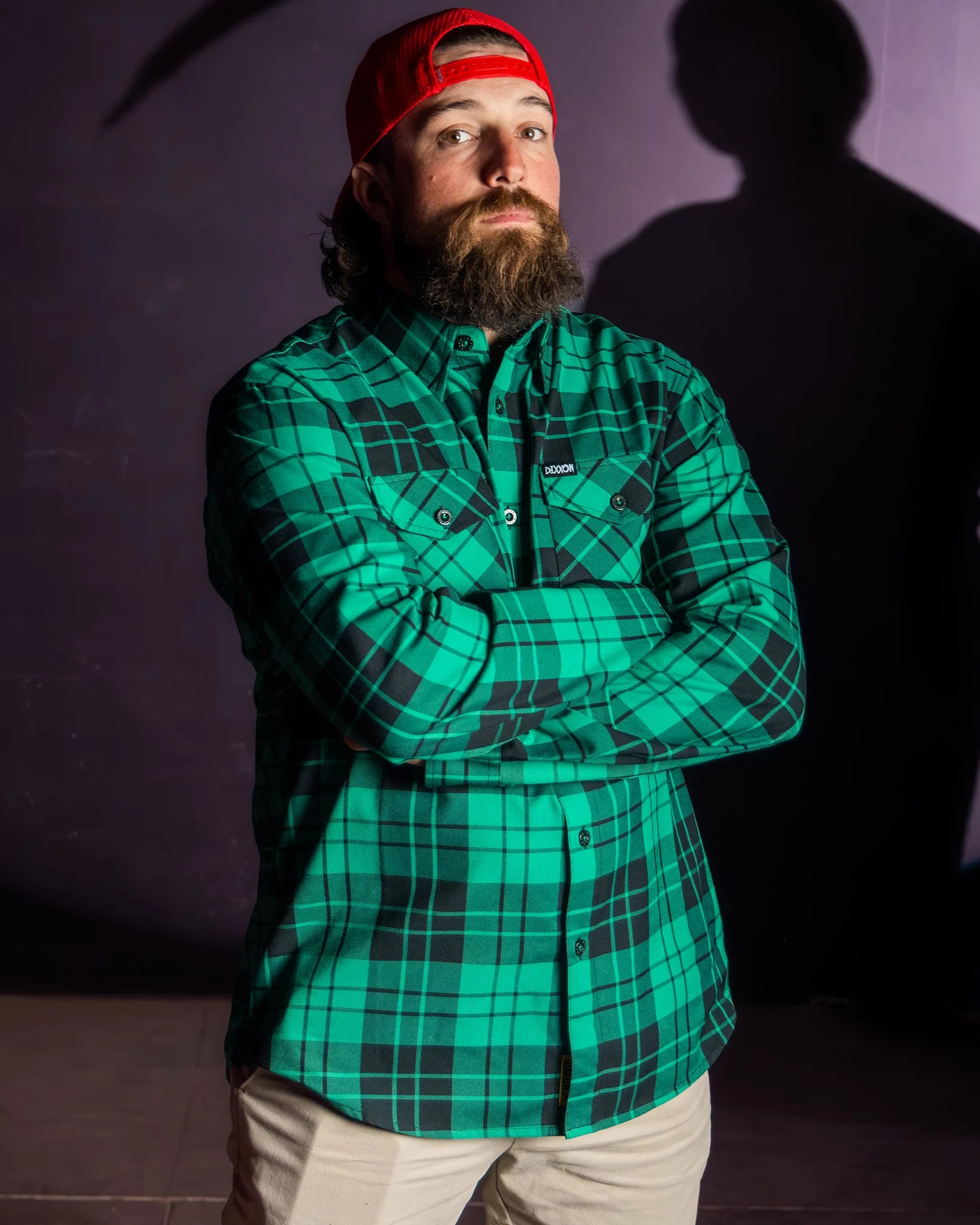 MEN'S BILL AND TED'S BOGUS FLANNEL (Green/Black) | DIXXON