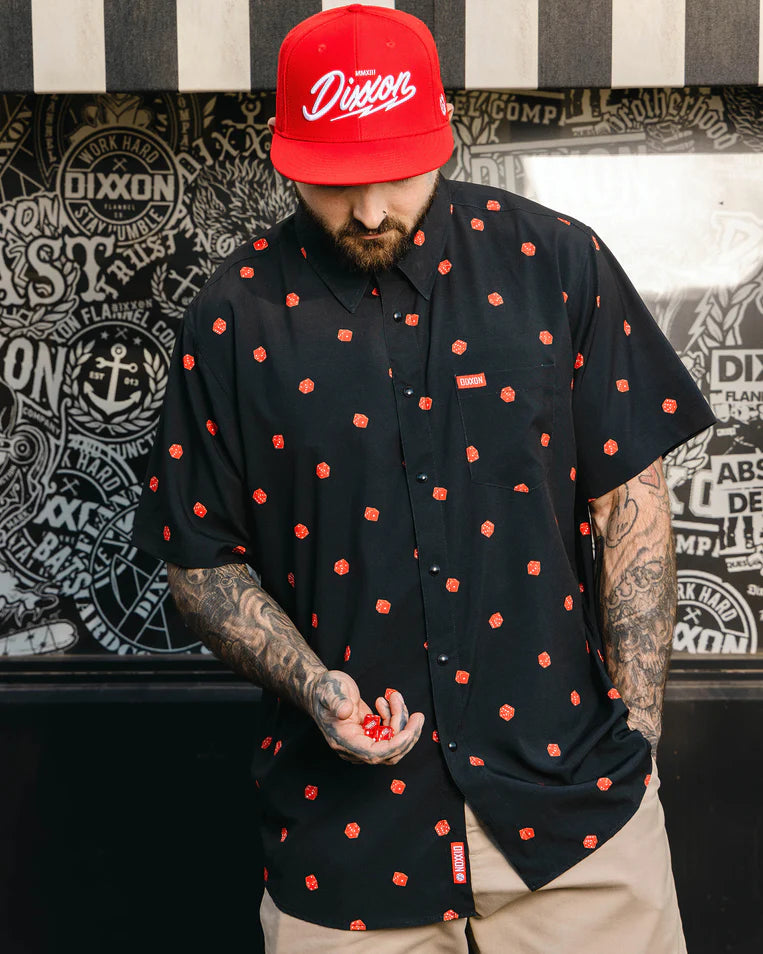 MEN'S CEE-LO PARTY SHIRT (Black/Red) | DIXXON