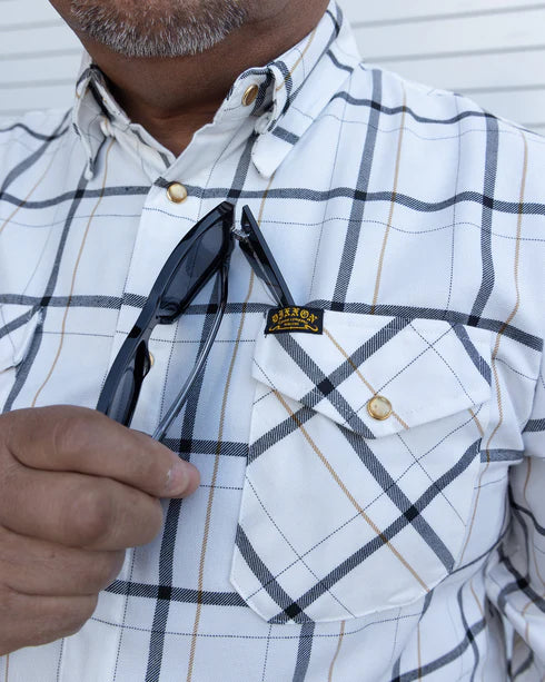 MEN'S GUERA 2.0 FLANNEL (White/Black) | DIXXON