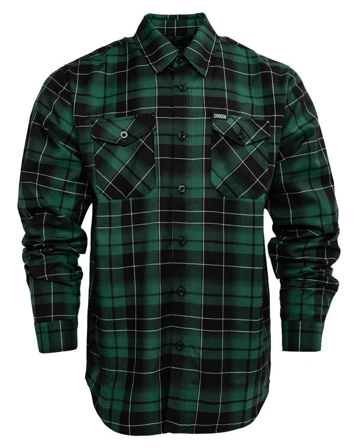 MEN'S BRG FLANNEL (Green/Black) | DIXXON