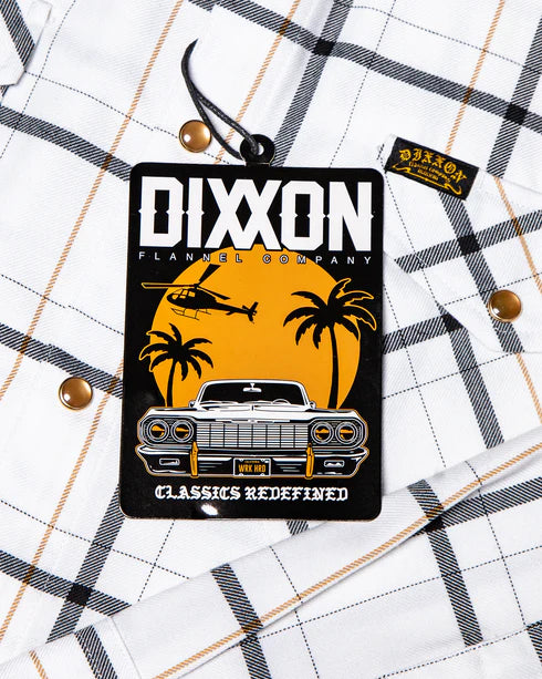 MEN'S GUERA 2.0 FLANNEL (White/Black) | DIXXON