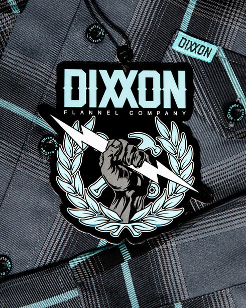 THE POWERLINE FLANNEL (Grey/Blue) | DIXXON