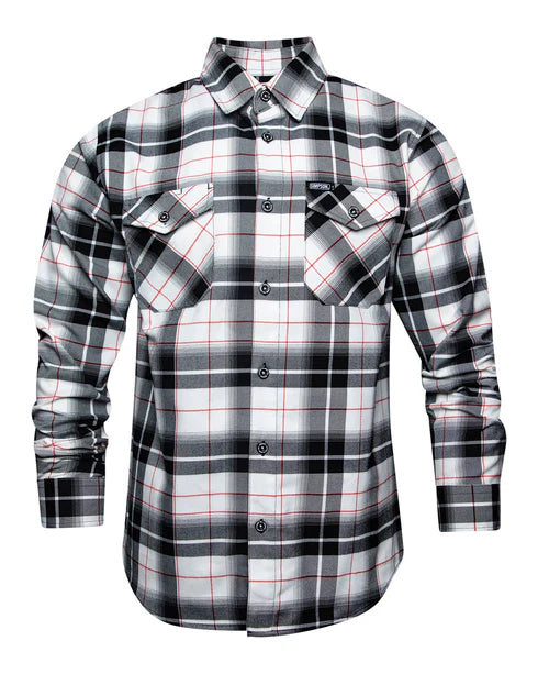 MEN'S SIMPSON FLANNEL (Black/White) | DIXXON