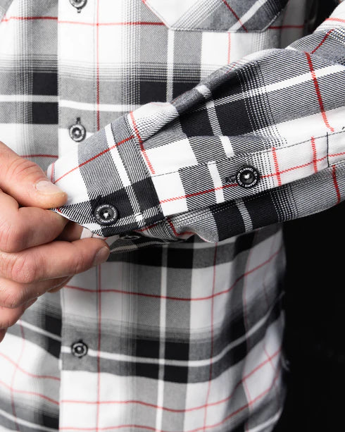 MEN'S SIMPSON FLANNEL (Black/White) | DIXXON