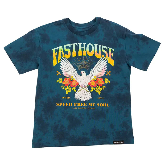 WOMENS DOVE RELAXED FIT SS TEE (Indigo Crystal) | FASTHOUSE