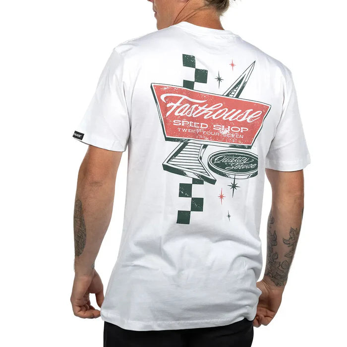DRIVE IN SS TEE (WHITE) | FASTHOUSE