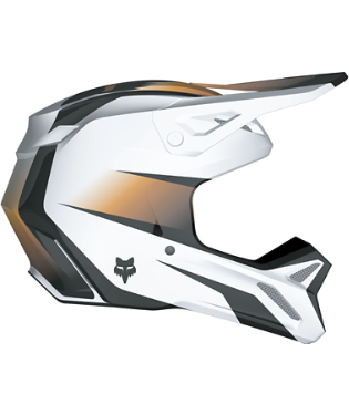 YOUTH V1 FLORA HELMET (WHT/BLK) | Fox Racing