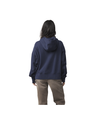 WOMEN'S MOTO-X OVERSIZED FLEECE PULL OVER (Midnight) | Fox