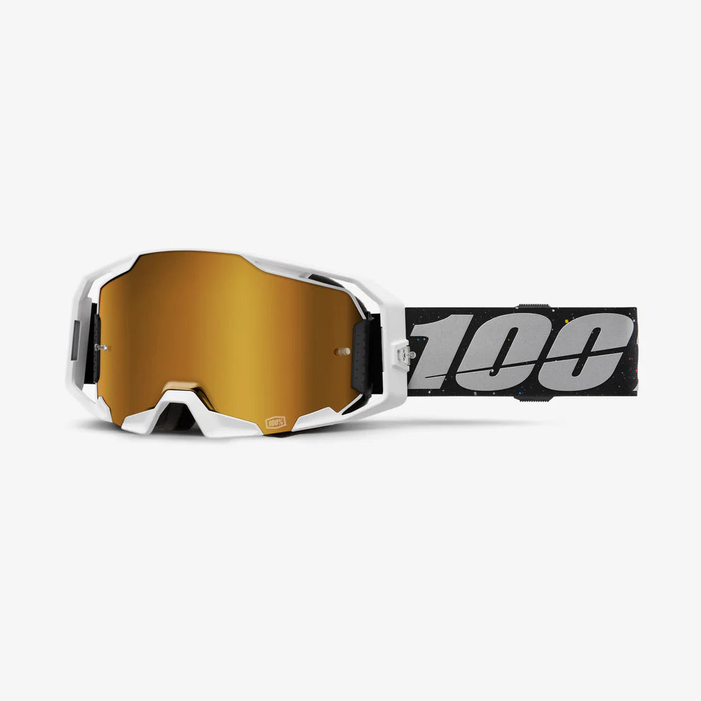 100% ARMATIC GOGGLE RAPID RACER - MIRROR TRUE GOLD LENS