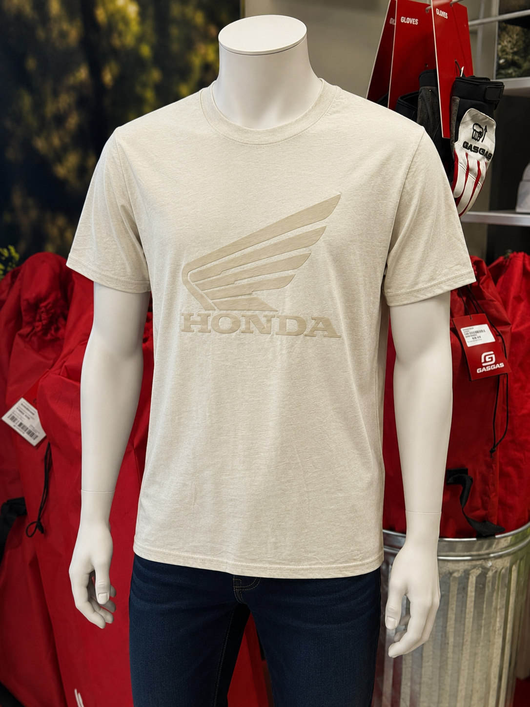 WING EARTH WASH T (SAND) | HONDA