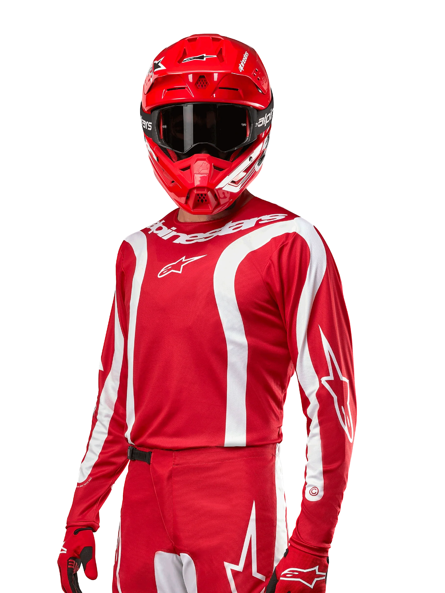 MEN'S MX JERSEY F-LURV (Red/White) | Alpinestars