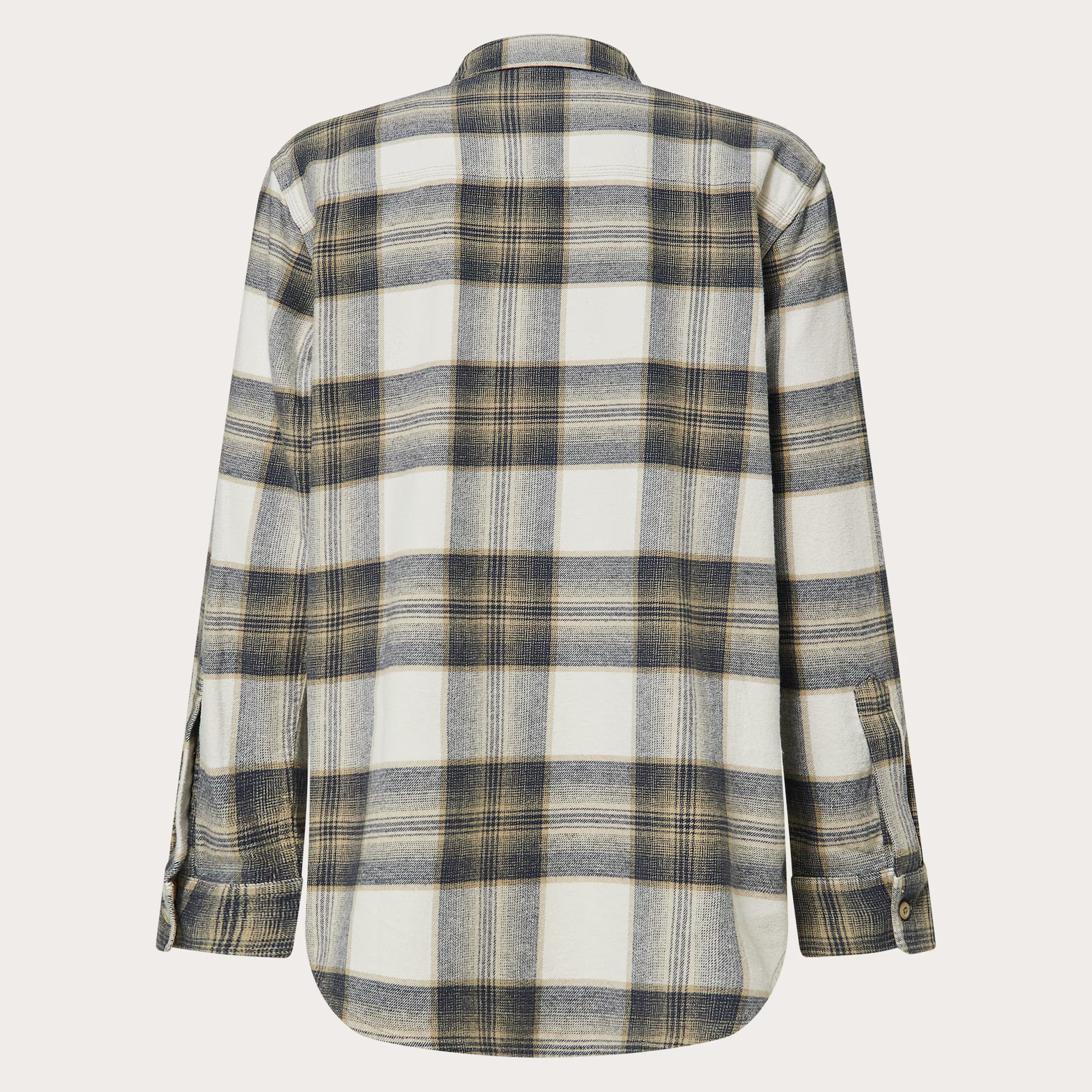 PLAID LONG SLEEVE SHIRT (White/Black/Pebble) | OAKLEY