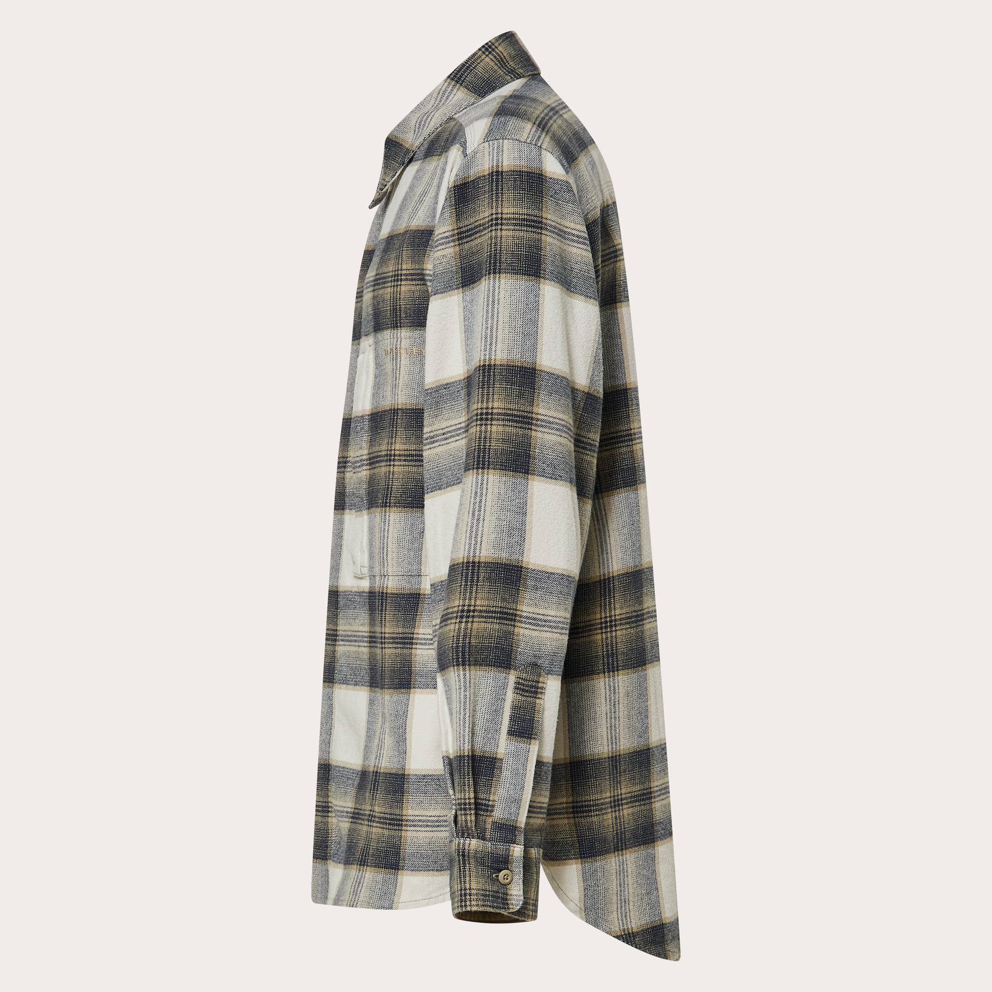 PLAID LONG SLEEVE SHIRT (White/Black/Pebble) | OAKLEY