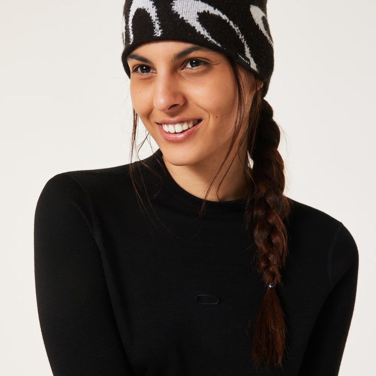 WOMEN'S SPRUCE WOOL LS TOP BASE (Black) | OAKLEY