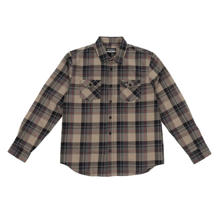 SATURDAY NIGHT SPEC FLANNEL (GREIGE-BLACK) | FASTHOUSE