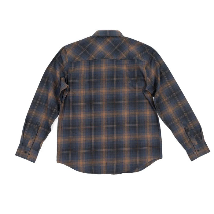 SATURDAY NIGHT SPEC FLANNEL (NAVY-BROWN) | FASTHOUSE