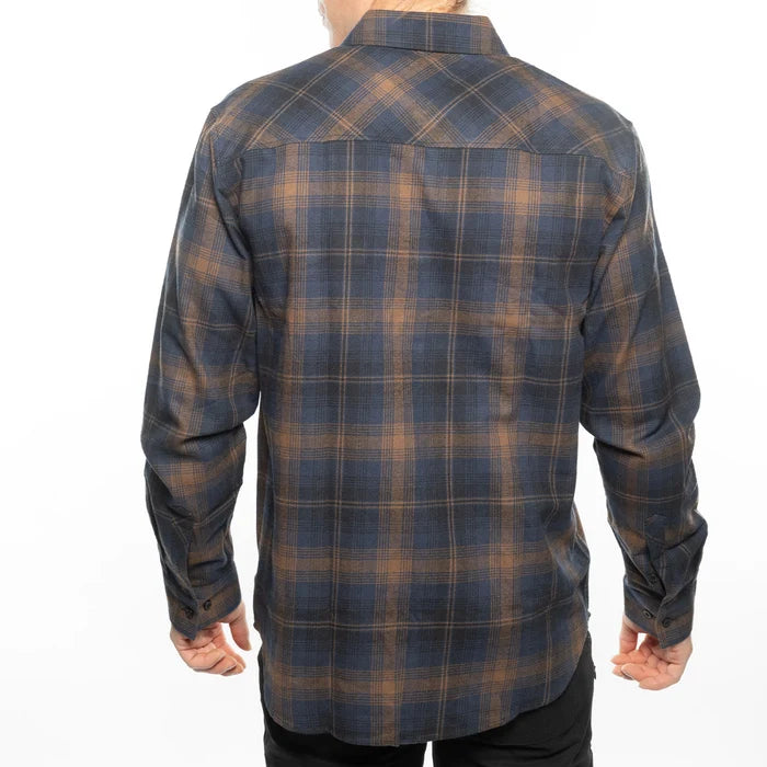 SATURDAY NIGHT SPEC FLANNEL (NAVY-BROWN) | FASTHOUSE