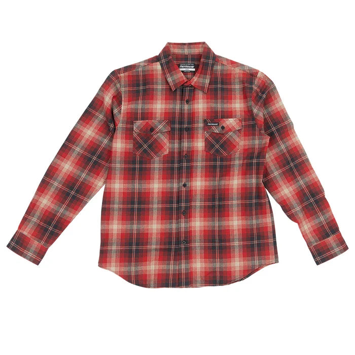 SATURDAY NIGHT SPEC FLANNEL (RED-BLACK) | FASHTOUSE