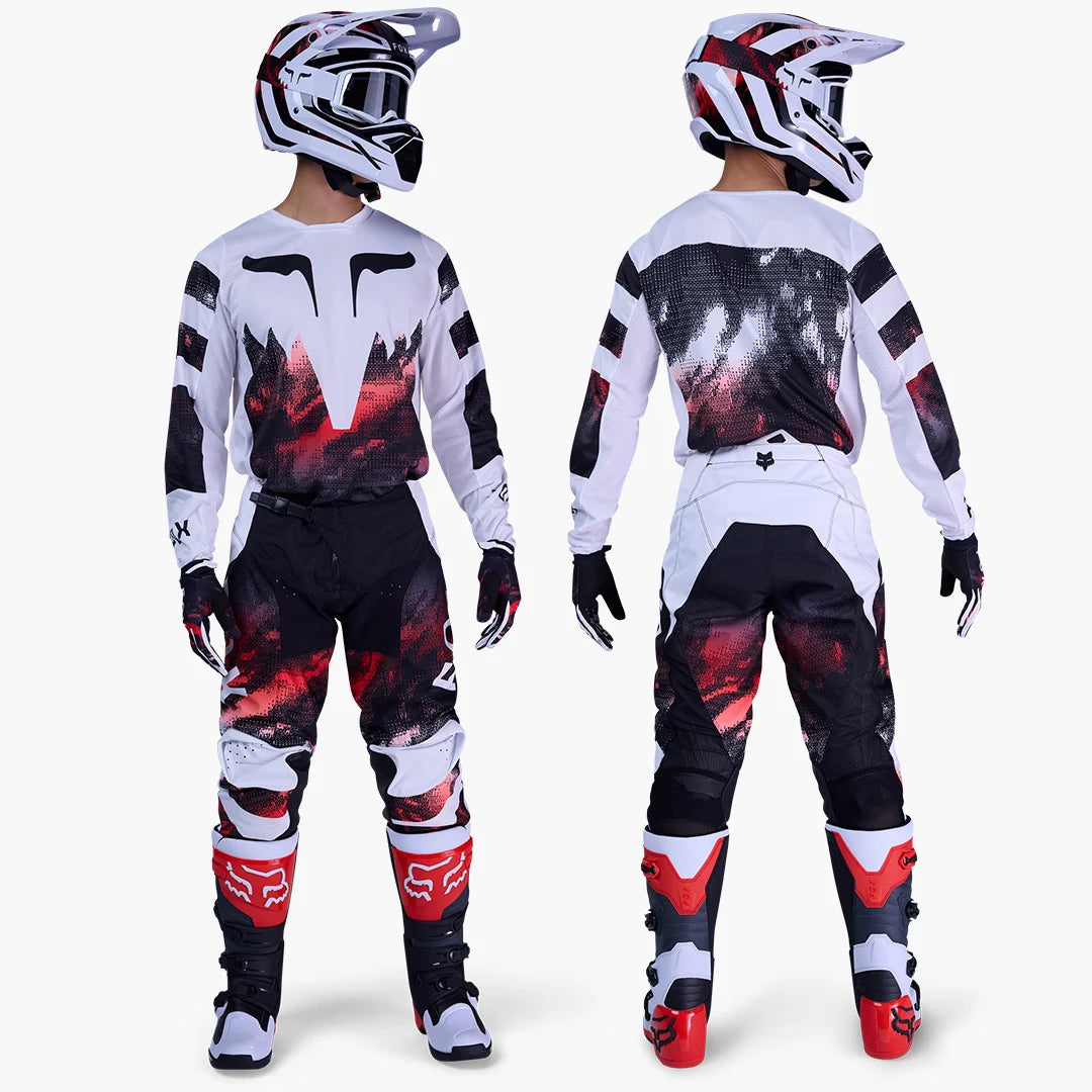 180 KAIROS PANT (White/Flo Red) | Fox Racing