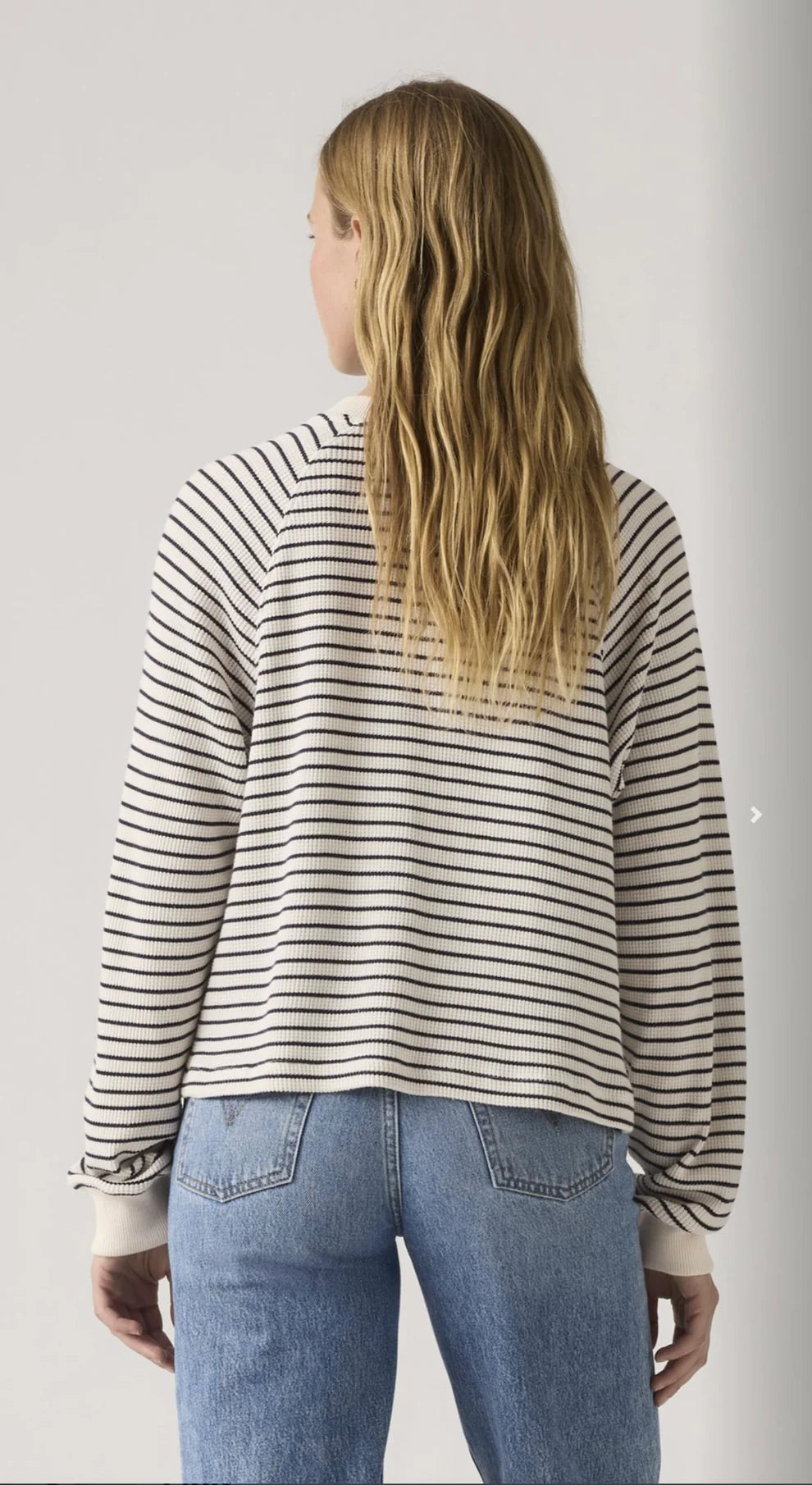 LASSEN HENLEY LONG SLEEVE (Jane Stripe Gardenia) | LEVI'S