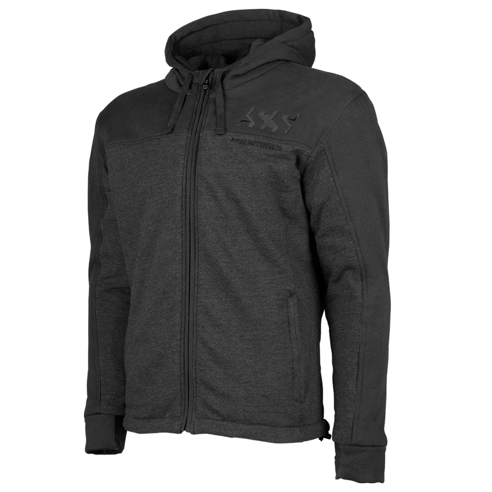 HAMMER DOWN ARMOURED/ REINFORCED HOODY (Black) | Speed and Strength