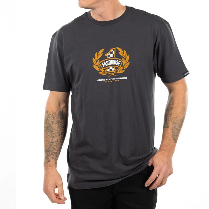 HEROES SS TEE (GRAPHITE) | FASTHOUSE