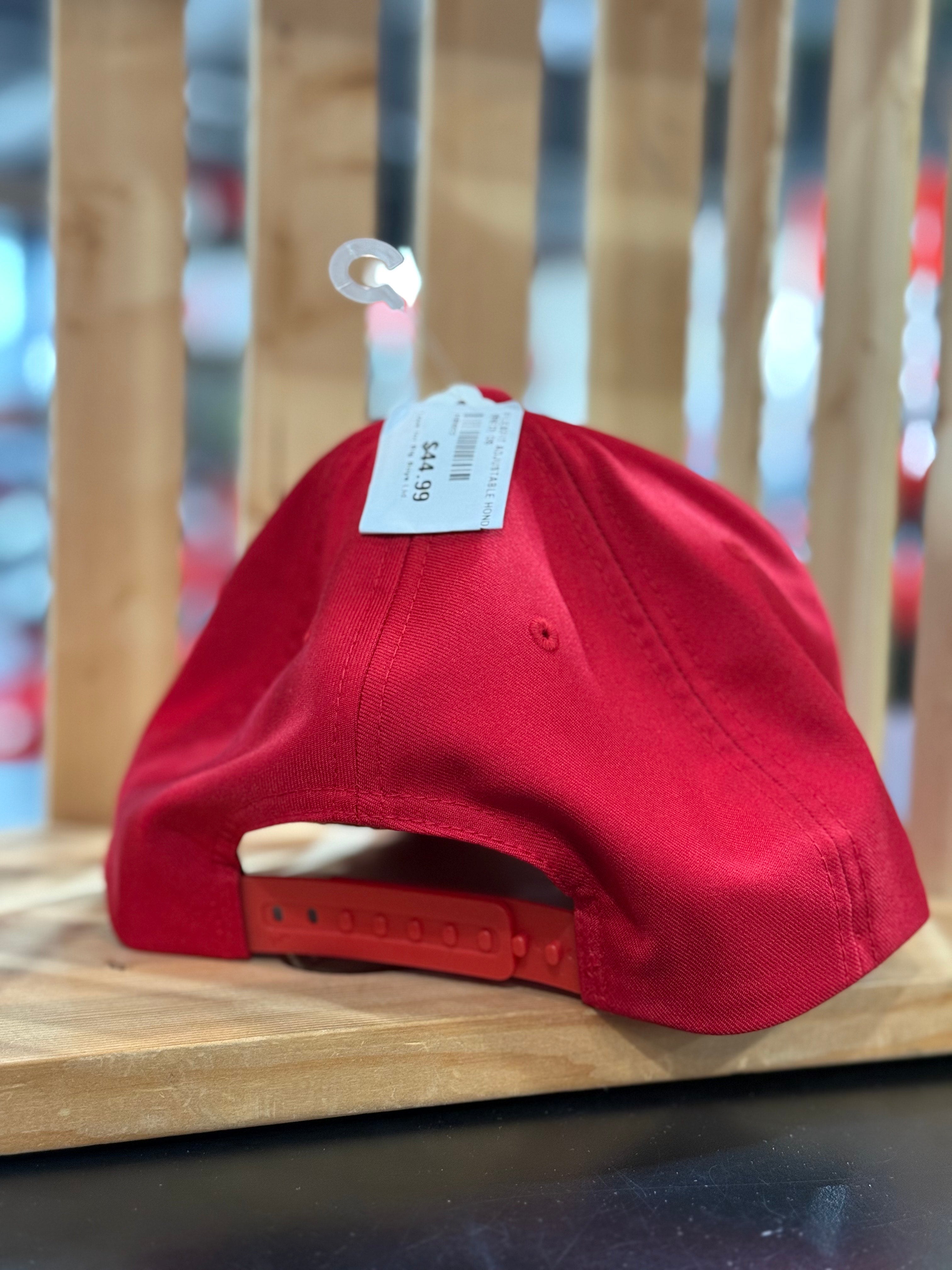 FLEXFIT ADJUSTABLE HONDA HAT (RED) OS