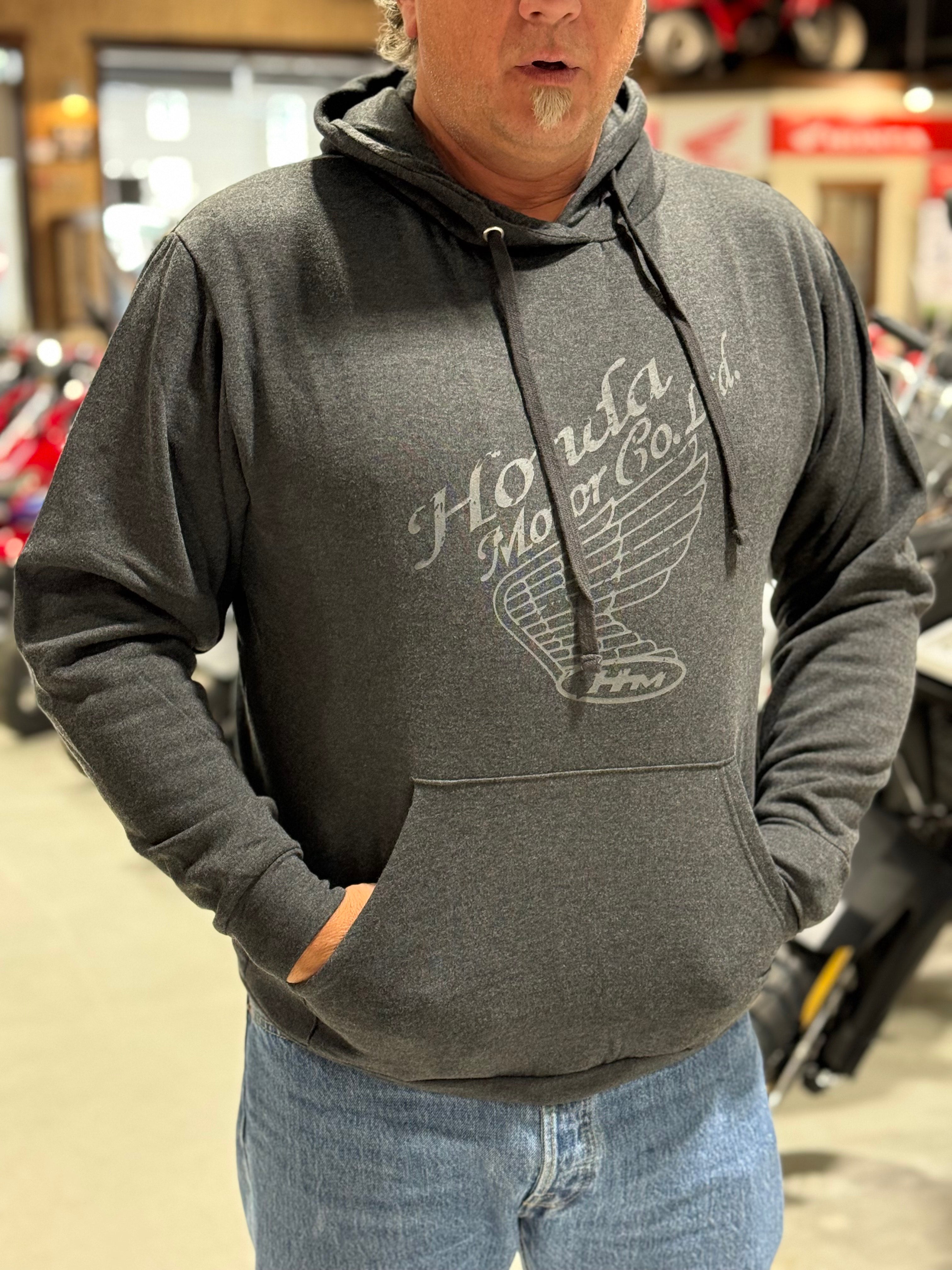 HONDA PULLOVER VINTAGE HOODIE (Grey) | TNT