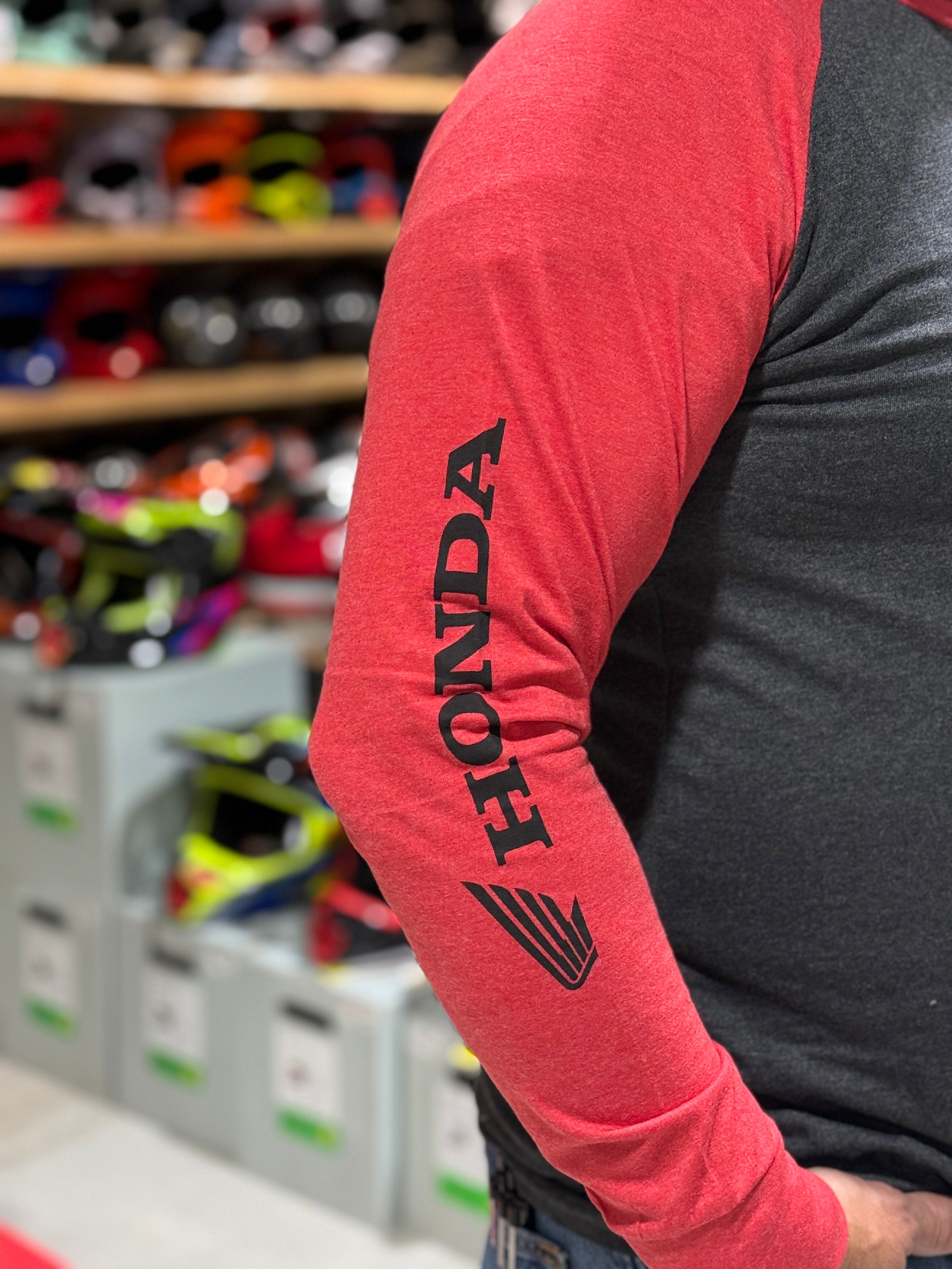 LONG SLEEVE HONDA VINTAGE SHIRT (Red) | TNT
