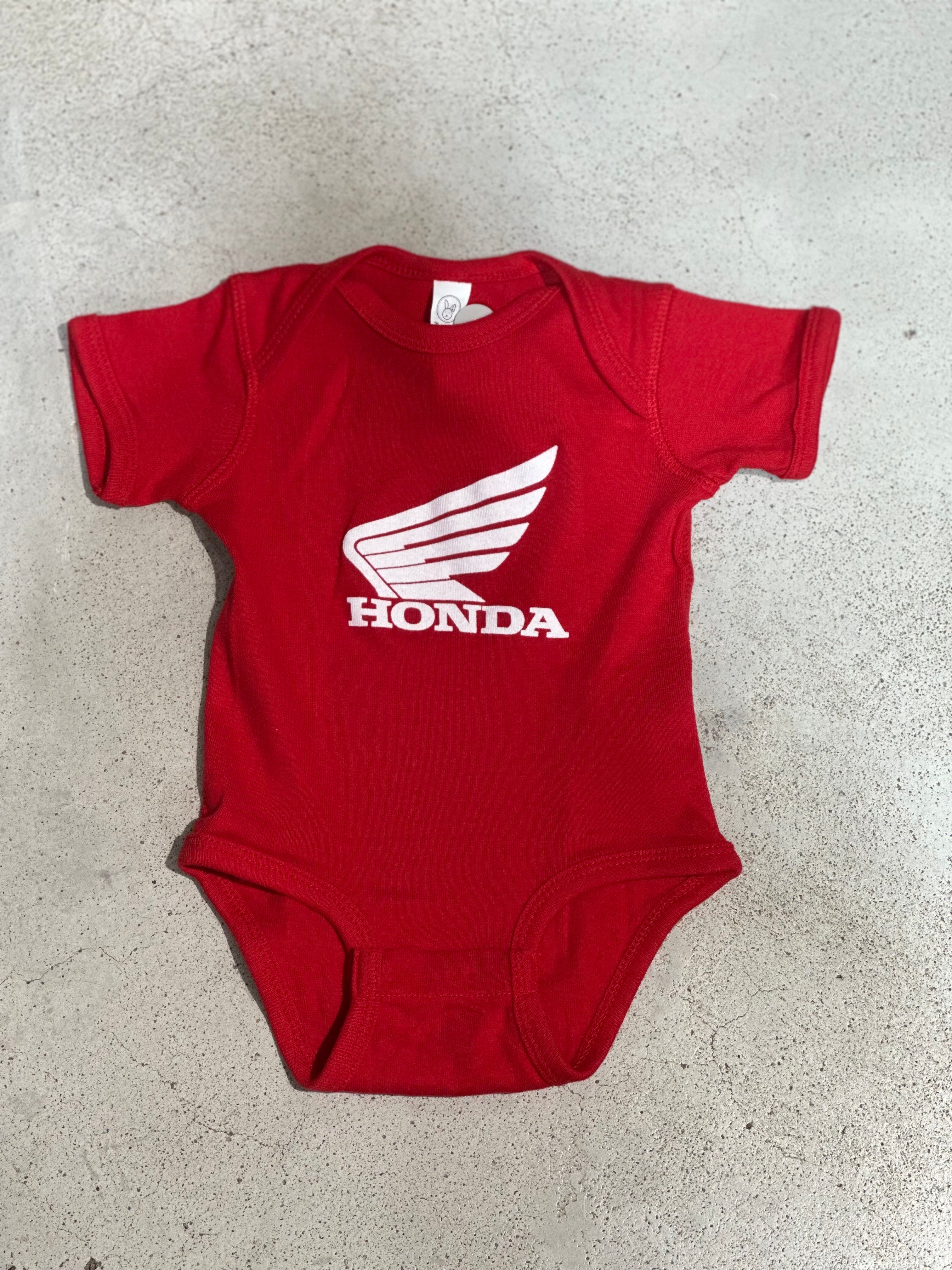 BABY RIBBED BODYSUIT (Red) | Honda