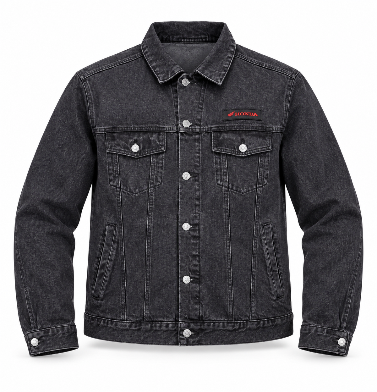 DENIM JACKET (BLACK) | HONDA