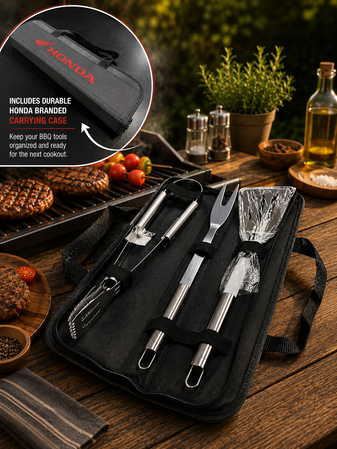 STAINLESS BBQ SET | HONDA