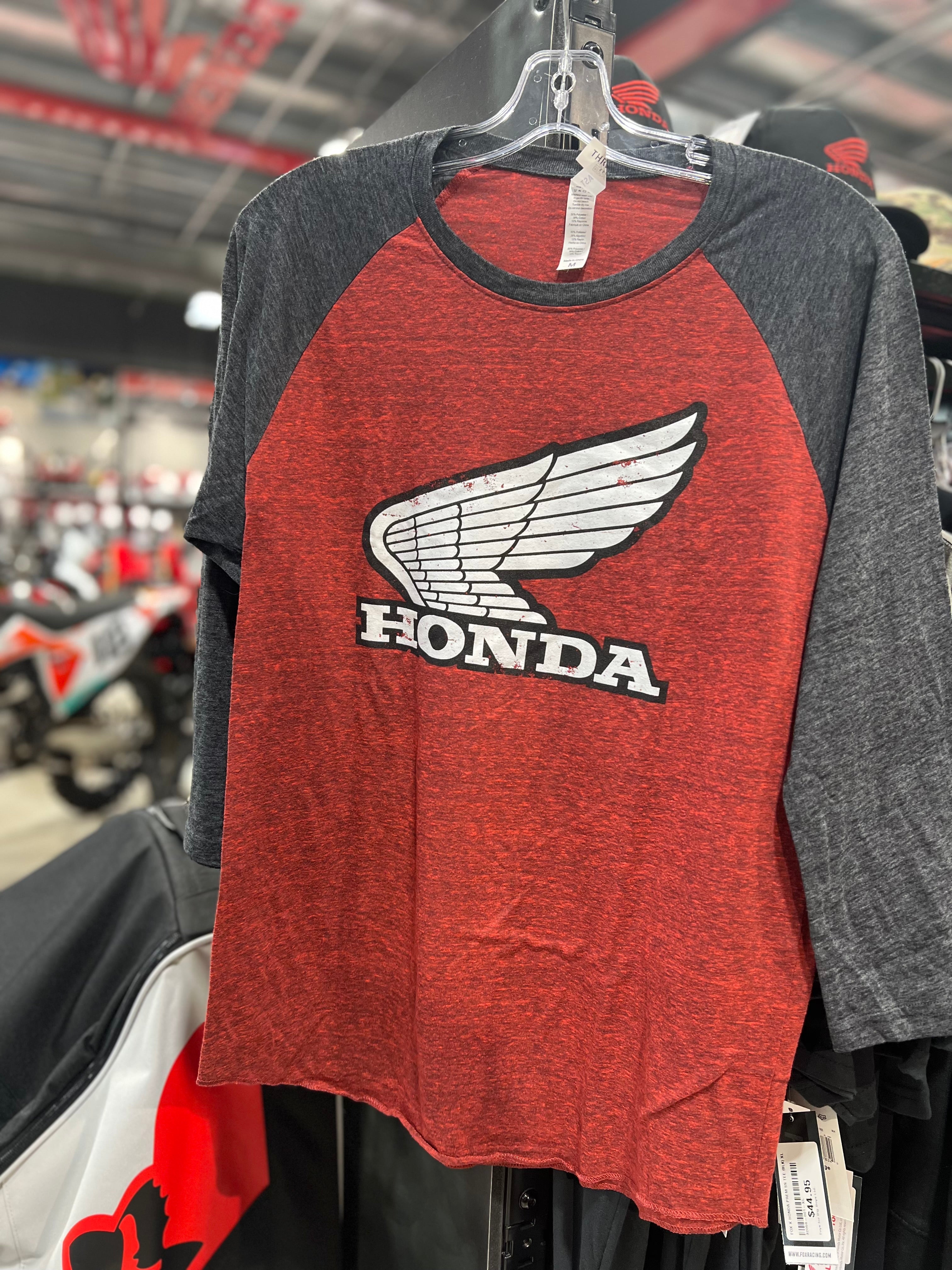 TEIBLEND 3/4 SLEEVE (Raglan Red) | Honda