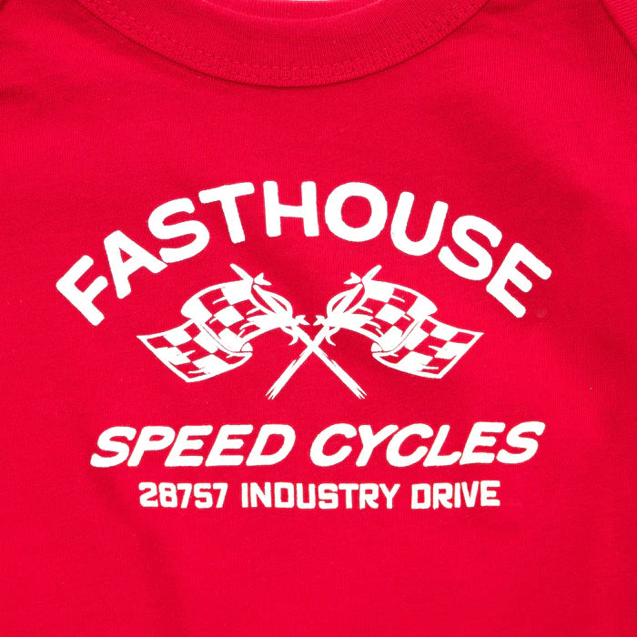 INFANT CROWN ONESIE (Red) | FASTHOUSE