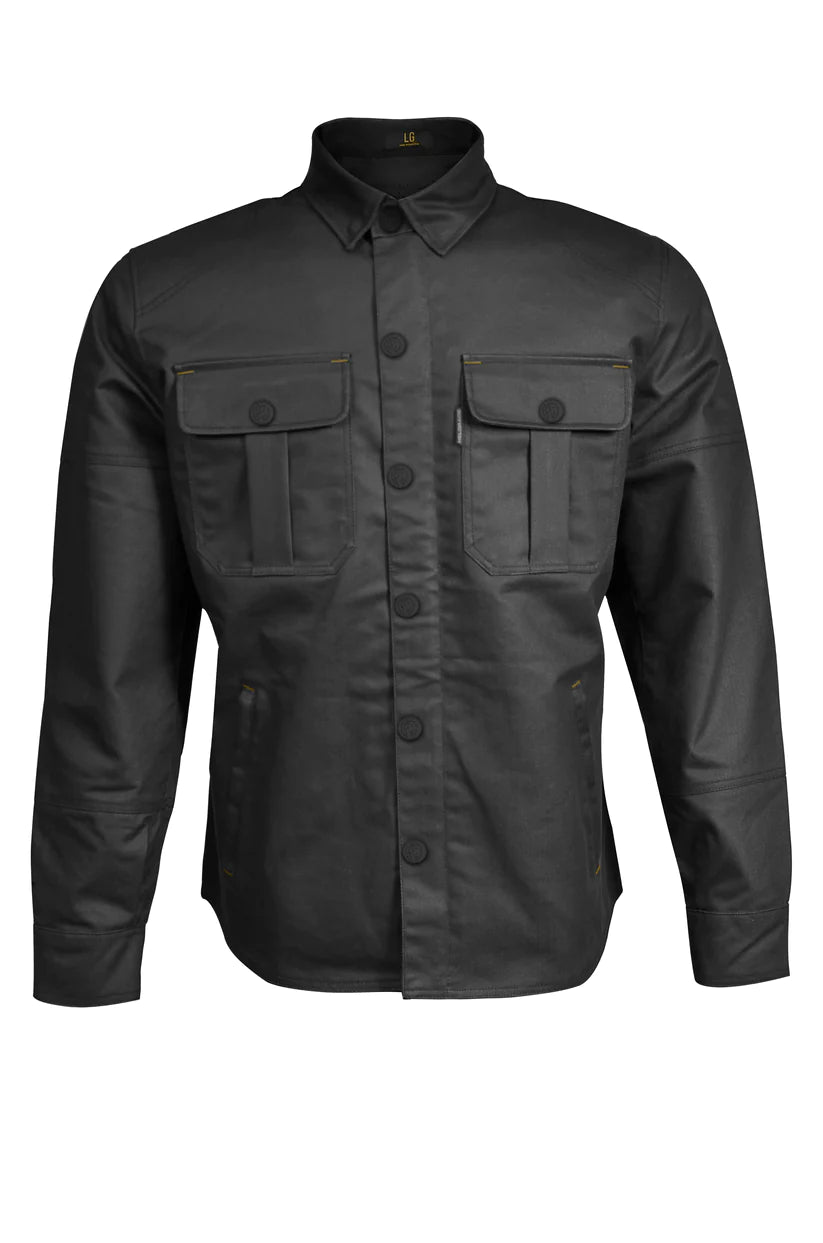 JAGGER WAXED OVERSHIRT (Black) | Helgrade