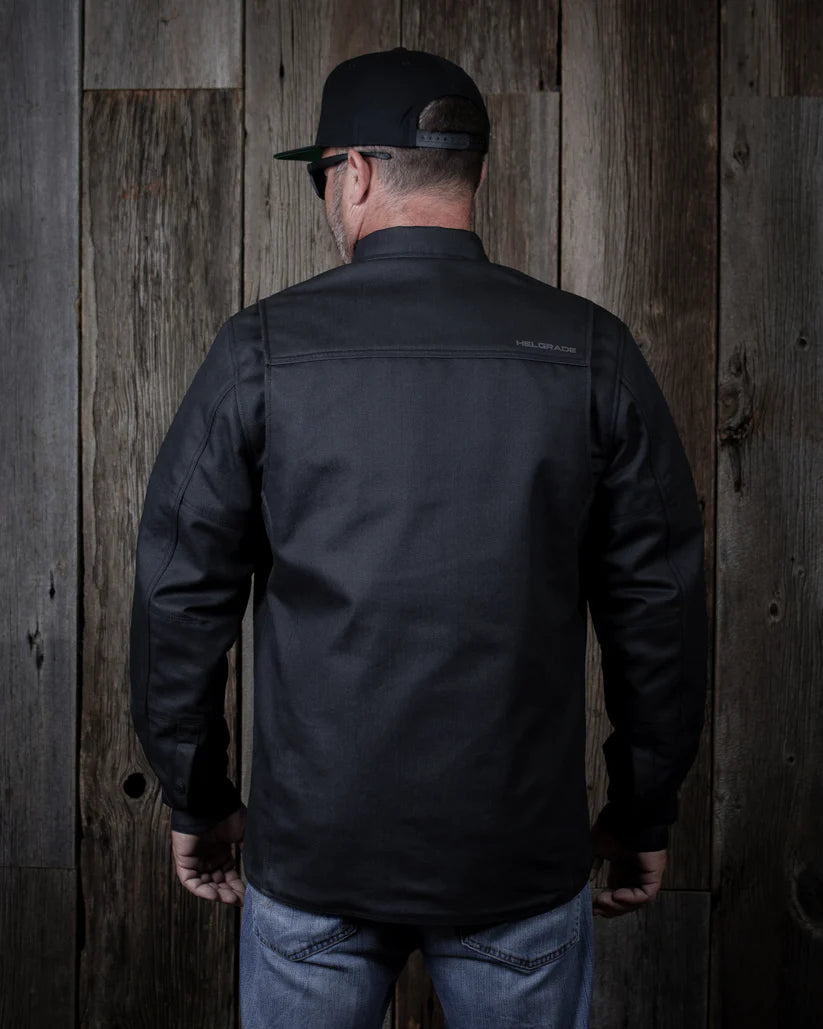 JAGGER WAXED OVERSHIRT (Black) | Helgrade