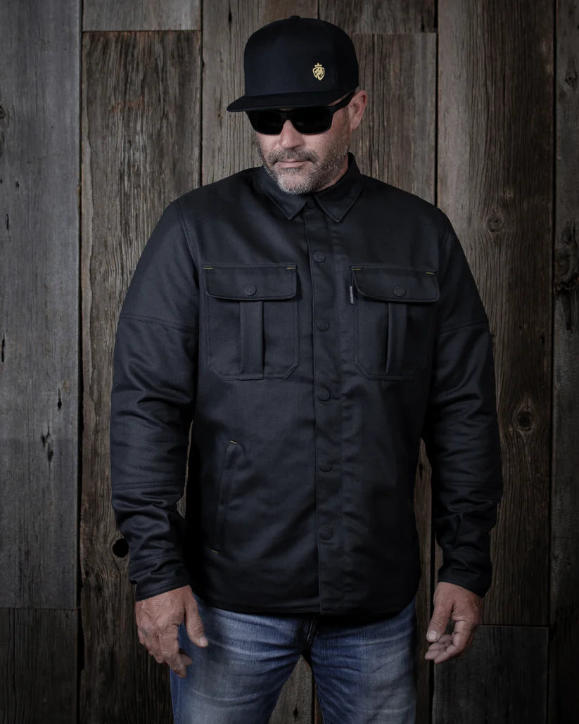 JAGGER WAXED OVERSHIRT (Black) | Helgrade