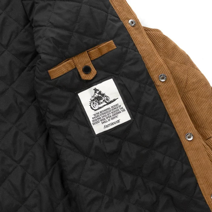 JAWBONE QUILTED SHACKET (CAMEL) | FASTHOUSE