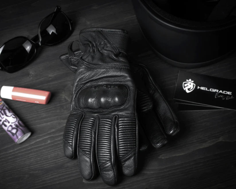 WOMEN'S JETT LEATHER GLOVES (Black) | Helgrade