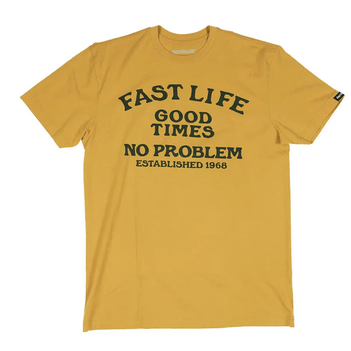 NO PROBLEM SS TEE (SPRUCE YELLOW) | FASTHOUSE