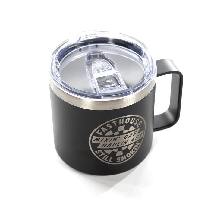OIL BURNER INSULATED TRAVEL MUG (BLACK) | FASTHOUSE