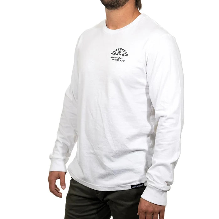 MEN'S OIL BURNER LS TEE (WHITE) | FASTHOUSE