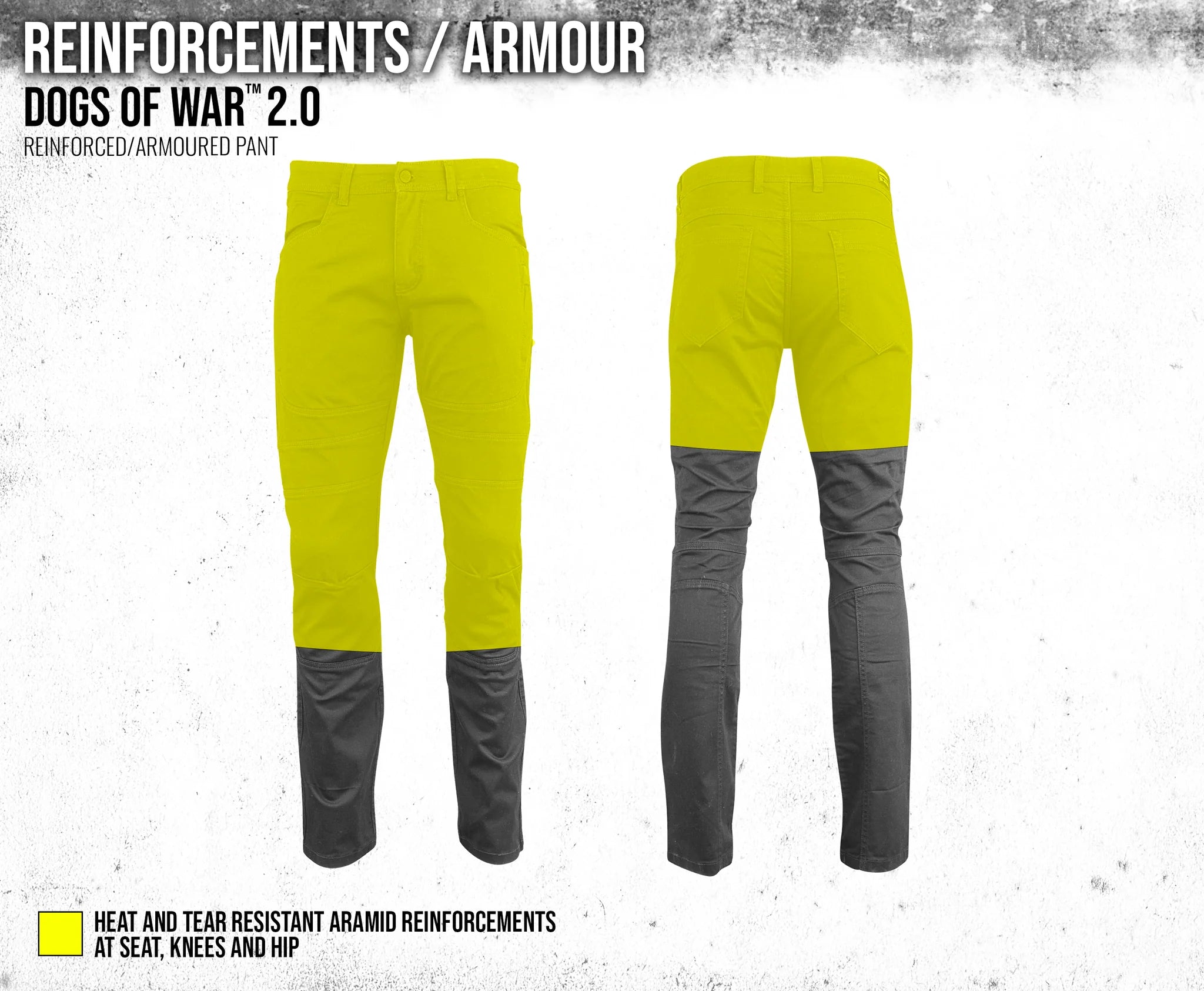 DOGS OF WAR 2.0 MEN'S ARMOURED PANT TALL (Black) | Speed and Strength