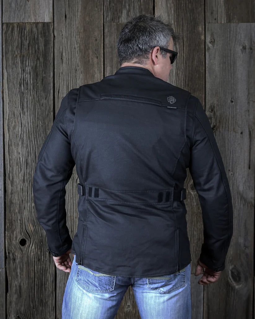 PENN WATER RESISTANT WAXED JACKET (Black) | Helgrade