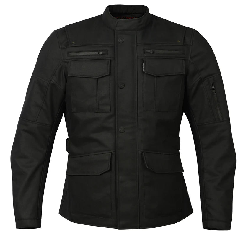 PENN WATER RESISTANT WAXED JACKET (Black) | Helgrade