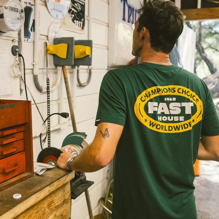 MEN'S PETROL SS TEE (FOREST GREEN) | FASTHOUSE