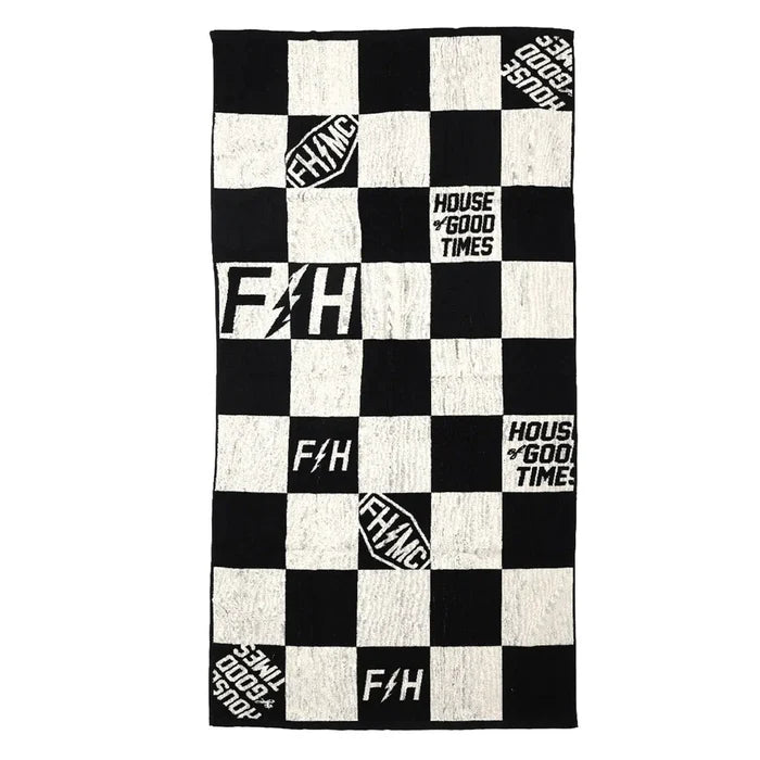 POOLSIDE TOWEL (BLACK/OFF WHITE) | FASTHOUSE