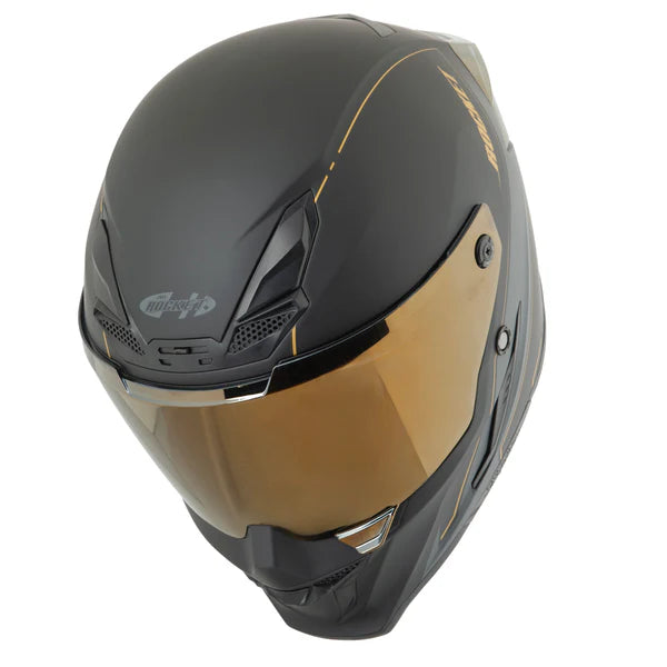 RKT 240-SERIES FULL FACE HELMET (Matte Black/Gold) | JOE ROCKET