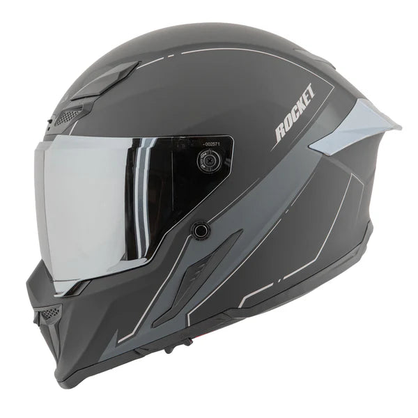 RKT 240-SERIES FULL FACE HELMET (Matte Black/Silver) | JOE ROCKET