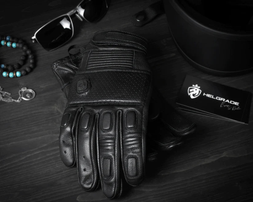 ROURKE LEATHER GLOVES (Black) | Helgrade